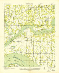 Cairo Alabama Historical topographic map, 1:24000 scale, 7.5 X 7.5 Minute, Year 1936
