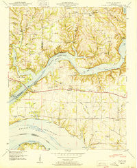 Cairo Alabama Historical topographic map, 1:24000 scale, 7.5 X 7.5 Minute, Year 1950