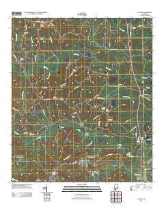 Calvert Alabama Historical topographic map, 1:24000 scale, 7.5 X 7.5 Minute, Year 2011