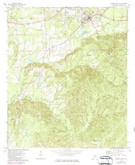 Camden South Alabama Historical topographic map, 1:24000 scale, 7.5 X 7.5 Minute, Year 1973