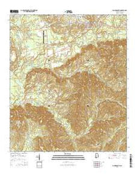 Camden South Alabama Current topographic map, 1:24000 scale, 7.5 X 7.5 Minute, Year 2014
