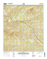 Camp Hill Alabama Current topographic map, 1:24000 scale, 7.5 X 7.5 Minute, Year 2014