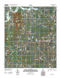 Cantelous Alabama Historical topographic map, 1:24000 scale, 7.5 X 7.5 Minute, Year 2011