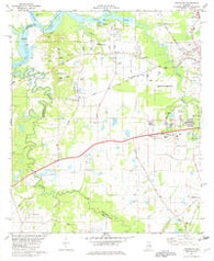 Cantelous Alabama Historical topographic map, 1:24000 scale, 7.5 X 7.5 Minute, Year 1981