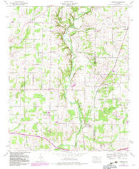 Capshaw Alabama Historical topographic map, 1:24000 scale, 7.5 X 7.5 Minute, Year 1958