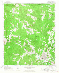 Carbon Hill Alabama Historical topographic map, 1:24000 scale, 7.5 X 7.5 Minute, Year 1967
