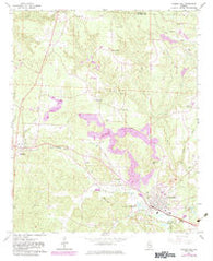 Carbon Hill Alabama Historical topographic map, 1:24000 scale, 7.5 X 7.5 Minute, Year 1967