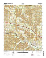 Carbon Hill Alabama Current topographic map, 1:24000 scale, 7.5 X 7.5 Minute, Year 2014