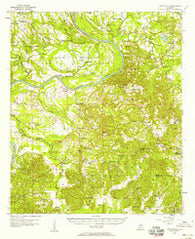 Carlowville Alabama Historical topographic map, 1:62500 scale, 15 X 15 Minute, Year 1957
