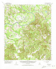 Carlowville Alabama Historical topographic map, 1:62500 scale, 15 X 15 Minute, Year 1957