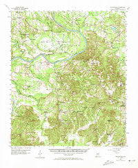 Carlowville Alabama Historical topographic map, 1:62500 scale, 15 X 15 Minute, Year 1957