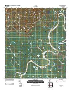 Carlton Alabama Historical topographic map, 1:24000 scale, 7.5 X 7.5 Minute, Year 2011