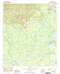 Carlton Alabama Historical topographic map, 1:24000 scale, 7.5 X 7.5 Minute, Year 1984