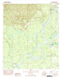 Carlton Alabama Historical topographic map, 1:24000 scale, 7.5 X 7.5 Minute, Year 1984