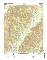 Carrollton Alabama Current topographic map, 1:24000 scale, 7.5 X 7.5 Minute, Year 2014