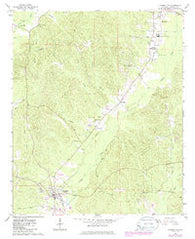 Carrollton Alabama Historical topographic map, 1:24000 scale, 7.5 X 7.5 Minute, Year 1967