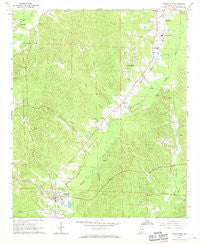 Carrollton Alabama Historical topographic map, 1:24000 scale, 7.5 X 7.5 Minute, Year 1967