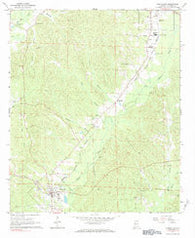 Carrollton Alabama Historical topographic map, 1:24000 scale, 7.5 X 7.5 Minute, Year 1967