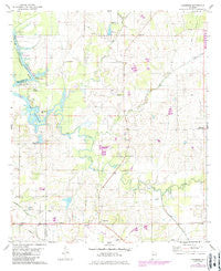 Casemore Alabama Historical topographic map, 1:24000 scale, 7.5 X 7.5 Minute, Year 1980