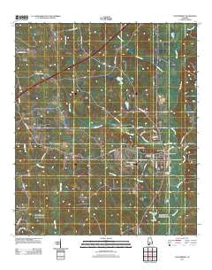 Castleberry Alabama Historical topographic map, 1:24000 scale, 7.5 X 7.5 Minute, Year 2011