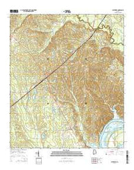 Catherine Alabama Current topographic map, 1:24000 scale, 7.5 X 7.5 Minute, Year 2014