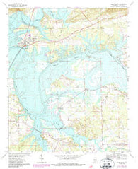 Cedar Bluff Alabama Historical topographic map, 1:24000 scale, 7.5 X 7.5 Minute, Year 1967