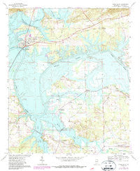 Cedar Bluff Alabama Historical topographic map, 1:24000 scale, 7.5 X 7.5 Minute, Year 1967