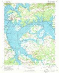 Cedar Bluff Alabama Historical topographic map, 1:24000 scale, 7.5 X 7.5 Minute, Year 1967