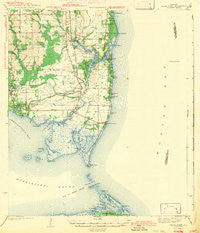 Cedar Point Alabama Historical topographic map, 1:62500 scale, 15 X 15 Minute, Year 1943