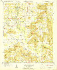 Center Grove Alabama Historical topographic map, 1:24000 scale, 7.5 X 7.5 Minute, Year 1950