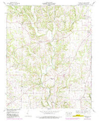 Center Hill Alabama Historical topographic map, 1:24000 scale, 7.5 X 7.5 Minute, Year 1952