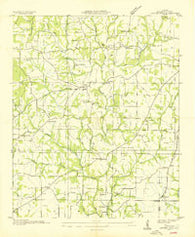 Center Hill Alabama Historical topographic map, 1:24000 scale, 7.5 X 7.5 Minute, Year 1936