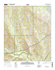 Central Mills Alabama Current topographic map, 1:24000 scale, 7.5 X 7.5 Minute, Year 2014