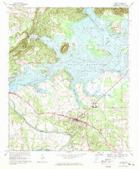 Centre Alabama Historical topographic map, 1:24000 scale, 7.5 X 7.5 Minute, Year 1967