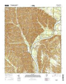 Chance Alabama Current topographic map, 1:24000 scale, 7.5 X 7.5 Minute, Year 2014