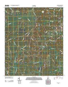 Chatom Alabama Historical topographic map, 1:24000 scale, 7.5 X 7.5 Minute, Year 2011