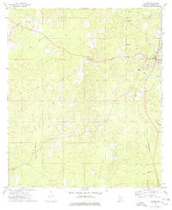 Chatom Alabama Historical topographic map, 1:24000 scale, 7.5 X 7.5 Minute, Year 1974