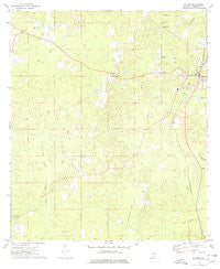 Chatom Alabama Historical topographic map, 1:24000 scale, 7.5 X 7.5 Minute, Year 1974