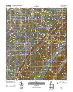Chavies Alabama Historical topographic map, 1:24000 scale, 7.5 X 7.5 Minute, Year 2011