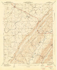 Chavies Alabama Historical topographic map, 1:24000 scale, 7.5 X 7.5 Minute, Year 1947