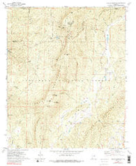 Cheaha Mountain Alabama Historical topographic map, 1:24000 scale, 7.5 X 7.5 Minute, Year 1969