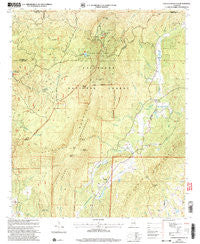 Cheaha Mountain Alabama Historical topographic map, 1:24000 scale, 7.5 X 7.5 Minute, Year 2001