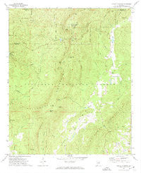 Cheaha Mountain Alabama Historical topographic map, 1:24000 scale, 7.5 X 7.5 Minute, Year 1969