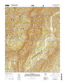 Cheaha Mountain Alabama Current topographic map, 1:24000 scale, 7.5 X 7.5 Minute, Year 2014
