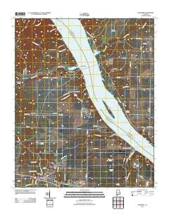 Cherokee Alabama Historical topographic map, 1:24000 scale, 7.5 X 7.5 Minute, Year 2011