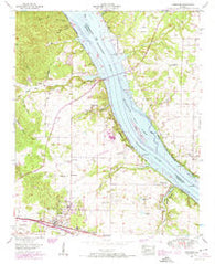 Cherokee Alabama Historical topographic map, 1:24000 scale, 7.5 X 7.5 Minute, Year 1954