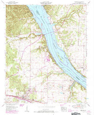 Cherokee Alabama Historical topographic map, 1:24000 scale, 7.5 X 7.5 Minute, Year 1954