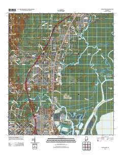 Chickasaw Alabama Historical topographic map, 1:24000 scale, 7.5 X 7.5 Minute, Year 2011