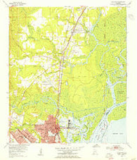 Chickasaw Alabama Historical topographic map, 1:24000 scale, 7.5 X 7.5 Minute, Year 1953