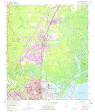 Chickasaw Alabama Historical topographic map, 1:24000 scale, 7.5 X 7.5 Minute, Year 1953